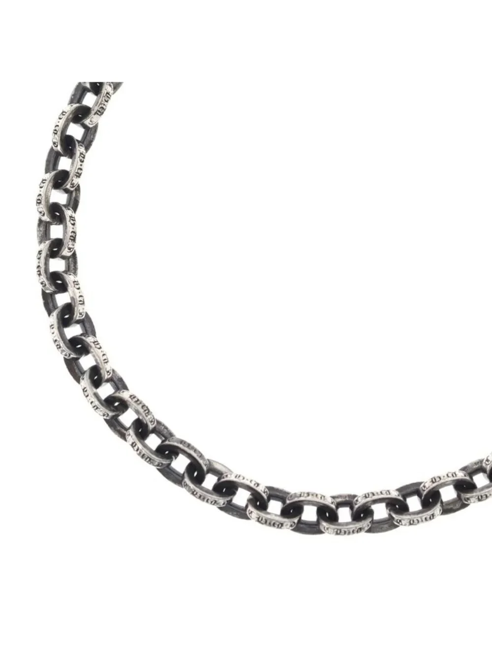 Chrome Hearts Paper Chain 30 Silver Necklace